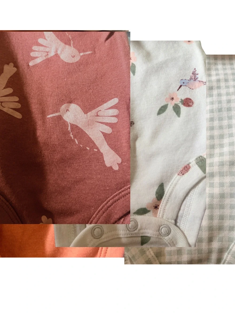 Carter’s Newborn Short-Sleeve One-Piece Bodysuit Set of 5 NWT
